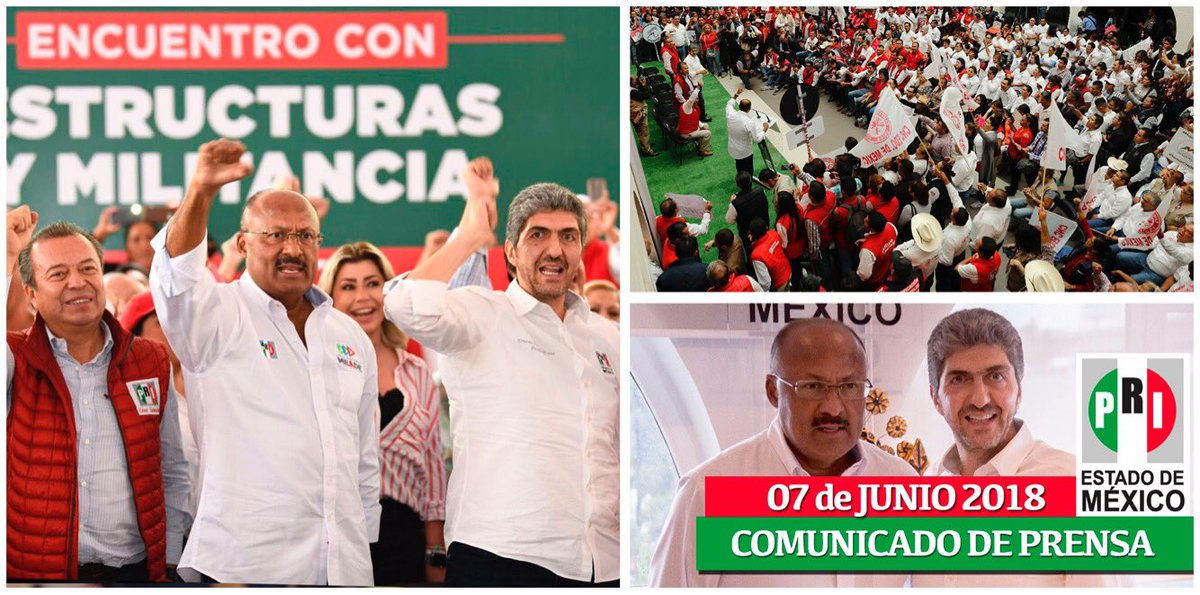 PRI_EDOMEX's tweet photo. En unidad, el #PRI llevará a @JoseAMeadeK a la victoria. #PRImeroTú

COMUNICADO: https://t.co/FuM3RfEFgd https://t.co/WWN5yxoFc8
