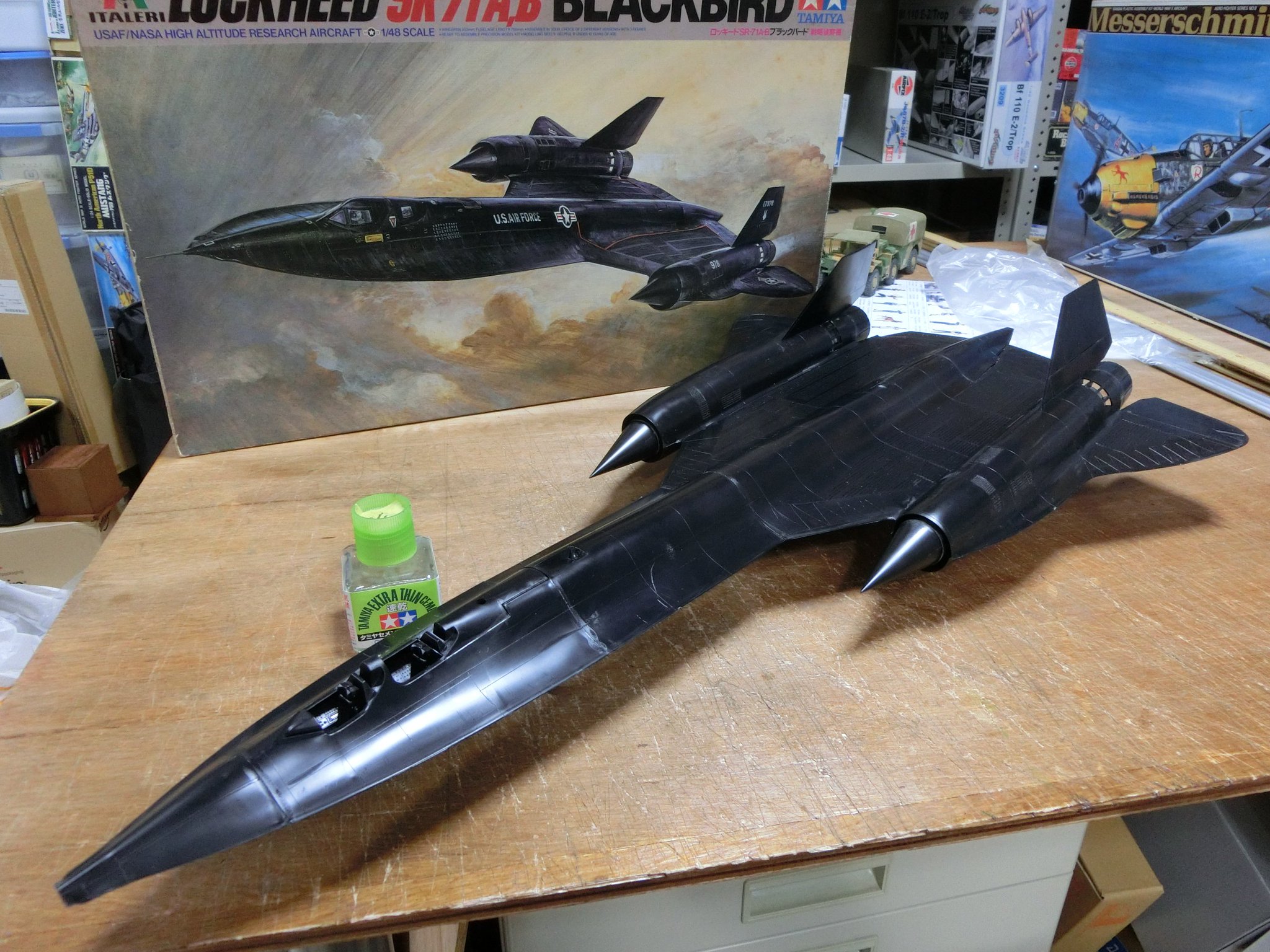 タミヤ 1/48 SR-71A，B ブラックバード タミヤ⁄イタレリ SR-71A