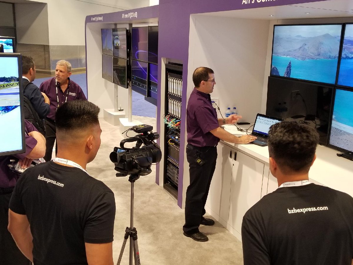 ZeeVeeInc's tweet photo. Art Weeks (@artweeks1015) & Bob Michaels (@ZeeVeeCEO) are definitely in their element demoing the latest ZyPer solutions in "Art's Corner" #flexibleav #AVTweeps #InfoComm2018 #infocomm18 https://t.co/hODJes9rS7