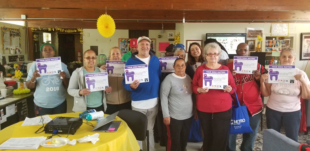 BHA_CCECR's tweet photo. #YourSmileMatters June is Oral Health Awareness Month! Residents of Franklin Field took a pledge to drink more water and eat healthier to keep a healthy mouth and teeth! #HealthyBHA #REACHPHH #LetsGetHealthyBOS #OralHealthAwarenessMonth #Boston #Dorchester #ThursdayMotivation https://t.co/lq0XzTYGI5