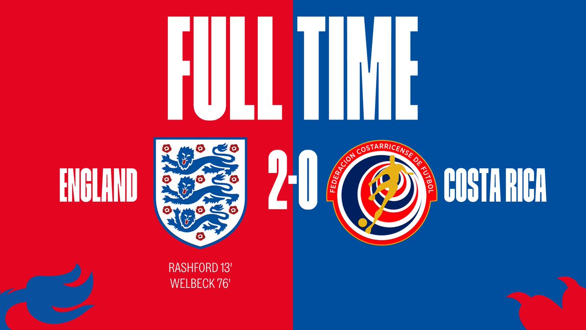 England's tweet photo. It's all over at Elland Road, and the #ThreeLions have signed off for the @FIFAWorldCup with a comfortable win.

Well played, lads! 👊 https://t.co/pk27Xm3Tdy