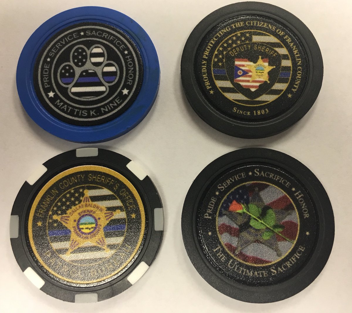 OHFCSO's tweet photo. CHALLENGE COIN GIVEWAY: This week on a Thursday! After 125 retweets we will randomly select a winner tonight after 9pm, so start retweeting! The Giveaway this week is a set of 4 FCSO Poker Chips! They were a big hit several weeks ago...Best of Luck! https://t.co/8TzsQTiMiK