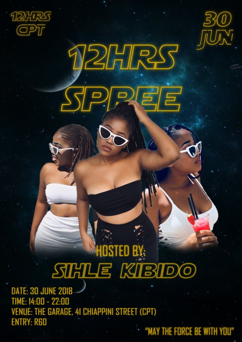 12hrs_cpt's tweet photo. ATTENTION EVERYONE🔕🔕🔕

WE'RE PROUD TO ANNOUNCE THAT @sihle_kibido WILL BE HOSTING THE NEXT 12HRS SPREE.

SHOW SOME LOVE TO THIS QUEEN. https://t.co/3VfdtbAfy7