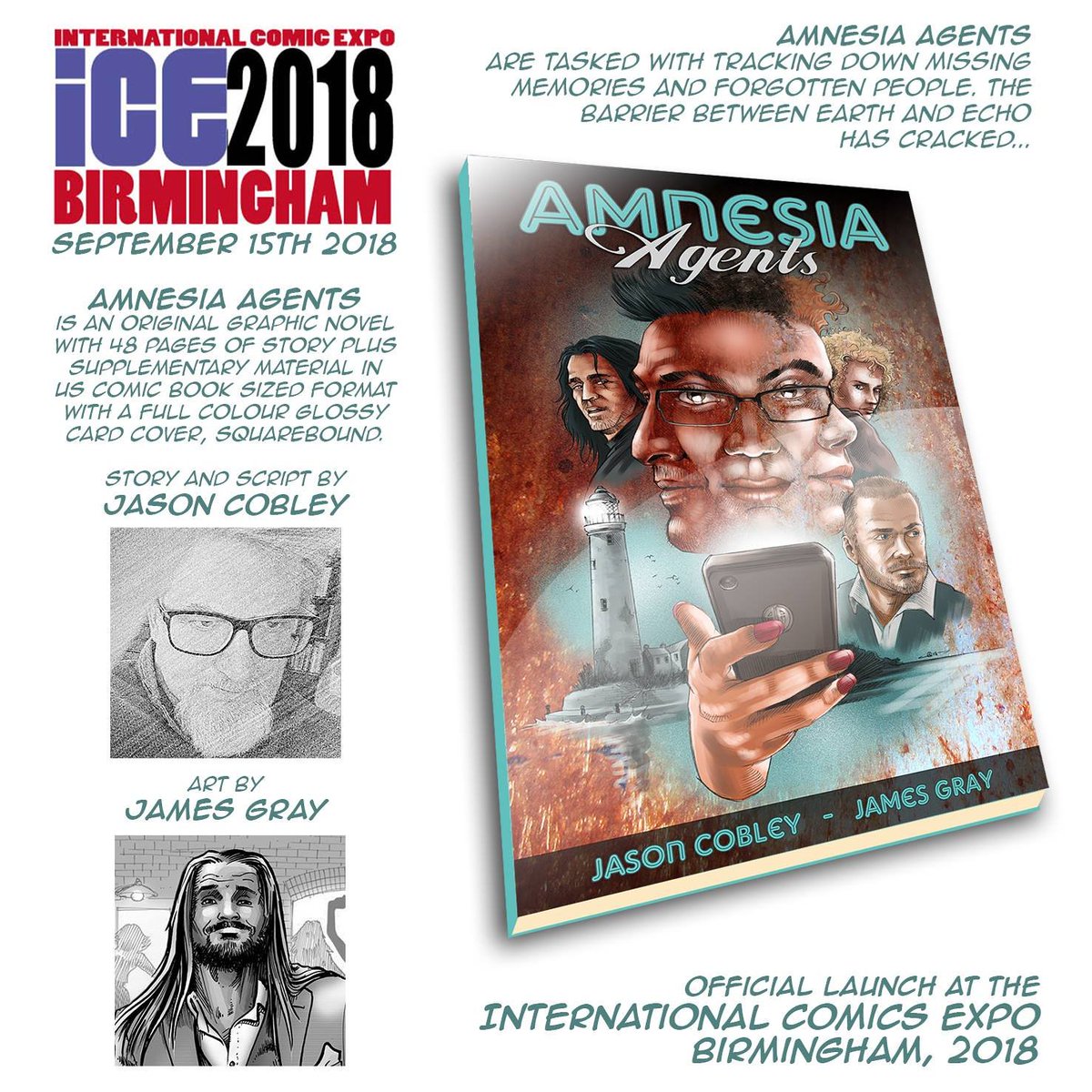 quigonjimgray's tweet photo. 3/4 of #amnesiaagents is locked and loaded. On to the final push to the finish and official launch at #ICEBirmingham2018 https://t.co/rBwgulN2NA