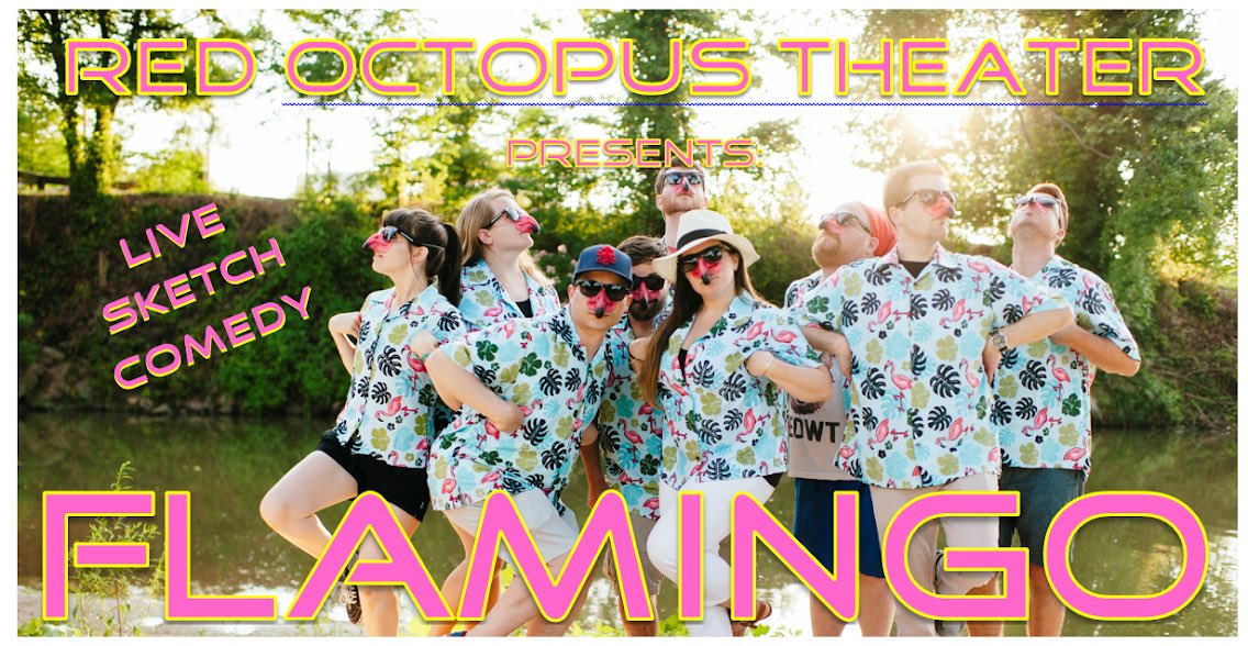 RedOctopusLR's tweet image. Flamingo, our new sketch comedy show, runs June 7-9 at The PUBLIC Theater at 616 Center Street.  Doors open at 7:15, show starts at 8PM.  Free Water because laughing makes you sweat.  Ewww, gross. More info: redoctopustheater.com
 #littlerock #arkansas #octopiLR #flamboyance