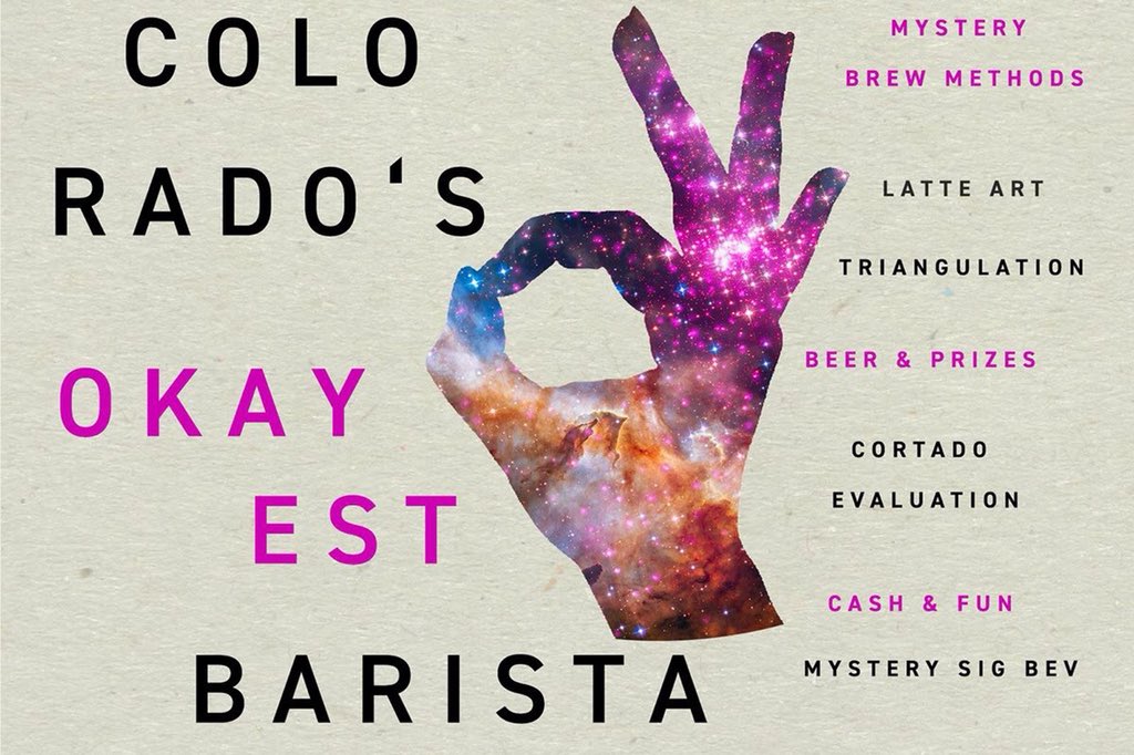 TONIGHT: Coffee peeps unite for a competition of the #okayest variety. Action begins at 6:30p at our Dairy Block location!