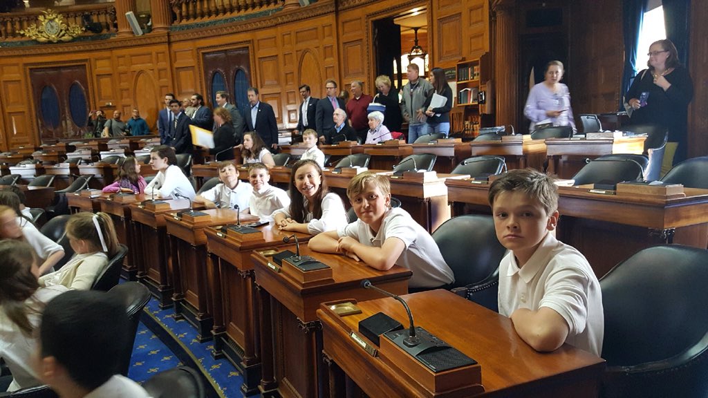 stbrendanschool's tweet photo. Saint Brendan’s Band plays at the State House. @RCABAmy @RCABmgoslin @CSOboston @RCABKMEARS @stbrendanschool https://t.co/GhHd3hvMwK