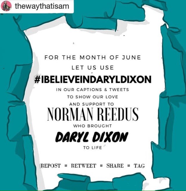 SuzieSaysPlease's tweet photo. @wwwbigbaldhead ⭐️⭐️⭐️If you love The Reedus, &amp; you're glad he's sticking with TWD, let's hashtag our tweets &amp; Insta-posts to let him know!! ⭐️ Re-tweet @thewaythatisam's pinned tweet, or re-post Sam's Insta-post &amp; spread the word!! ⭐️⭐️⭐️ #ibelieveindaryldixon #ibelieveintwd   💪 https://t.co/crhgRMAiHb