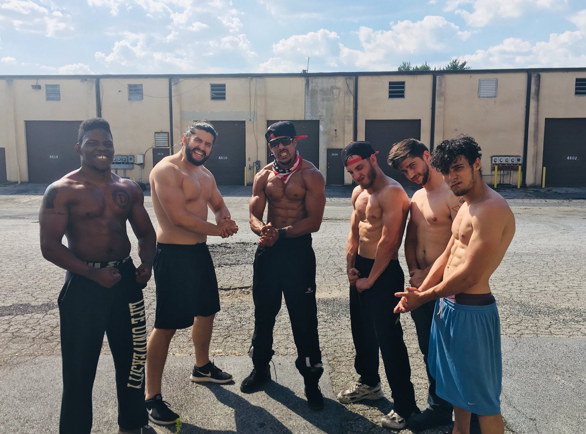 ARealFoxx's tweet photo. #PreShowPump before doors open up for The for #ThursdayNightLive here at The @WWA4ATL! Regularl crew here of the first guys to show up n last to leave (@tommy_maserati @LucasMalcom35 @AnthonyAlanis76 @FletchMalone with our newest member @TheMohawKKing41 https://t.co/Jhc4VXxE8O