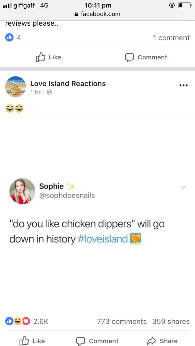 EmmaGreenfiel13's tweet photo. @sophdoesnails your on love island reactions 😂 love it 💙 https://t.co/PDr1CXR4xJ