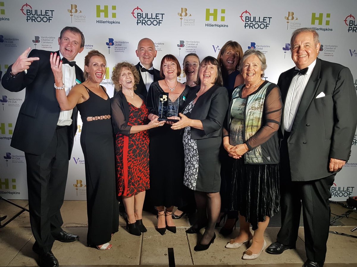 IsabelHospice's tweet photo. Amazed and humbled to have won the #InspiringHertfordshireAwards overall business award tonight https://t.co/ZoqJipVvBA