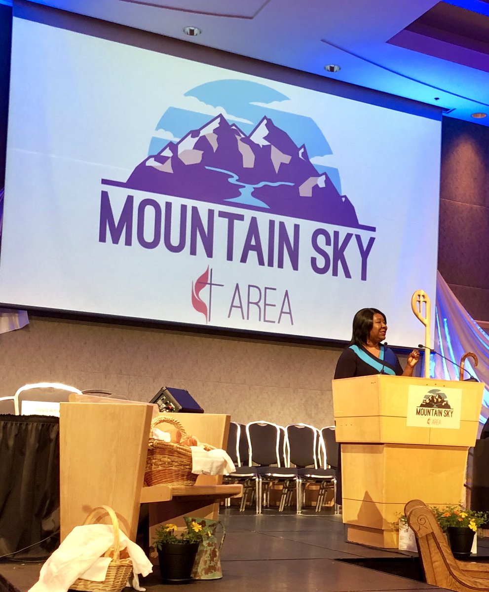 BishopOliveto's tweet photo. Erin Hawkins from @GCORR_UMC helping us expand our stories. #2018JointAC #mtnskyumc https://t.co/pP0zLw0lpe