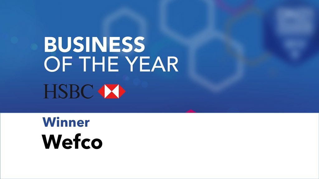 Well done Wefco - Business of the Year 2018