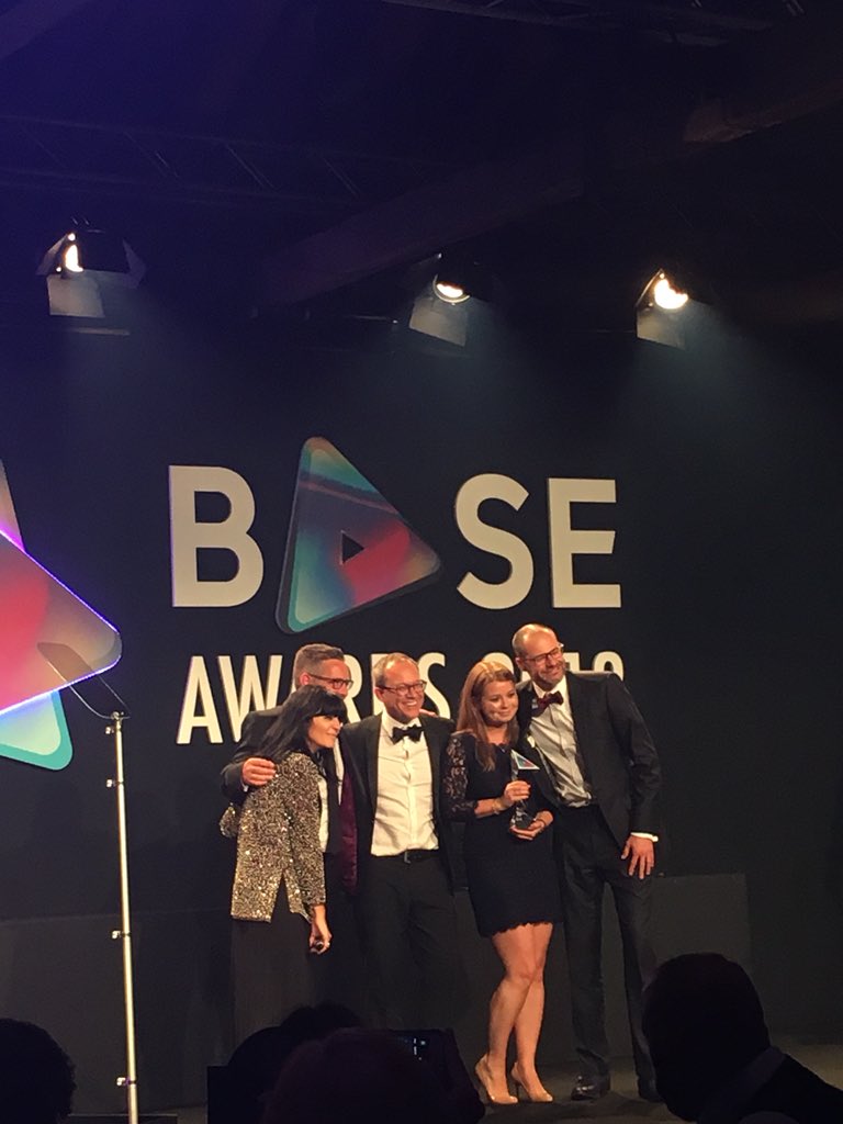 BASE_org's tweet photo. .@ParamountUK / @UniversalUK take home the #BASEAwards18 for Campaign of the Year for FILM - £1m - £4.99 Box Office https://t.co/vvdHX07Ff4