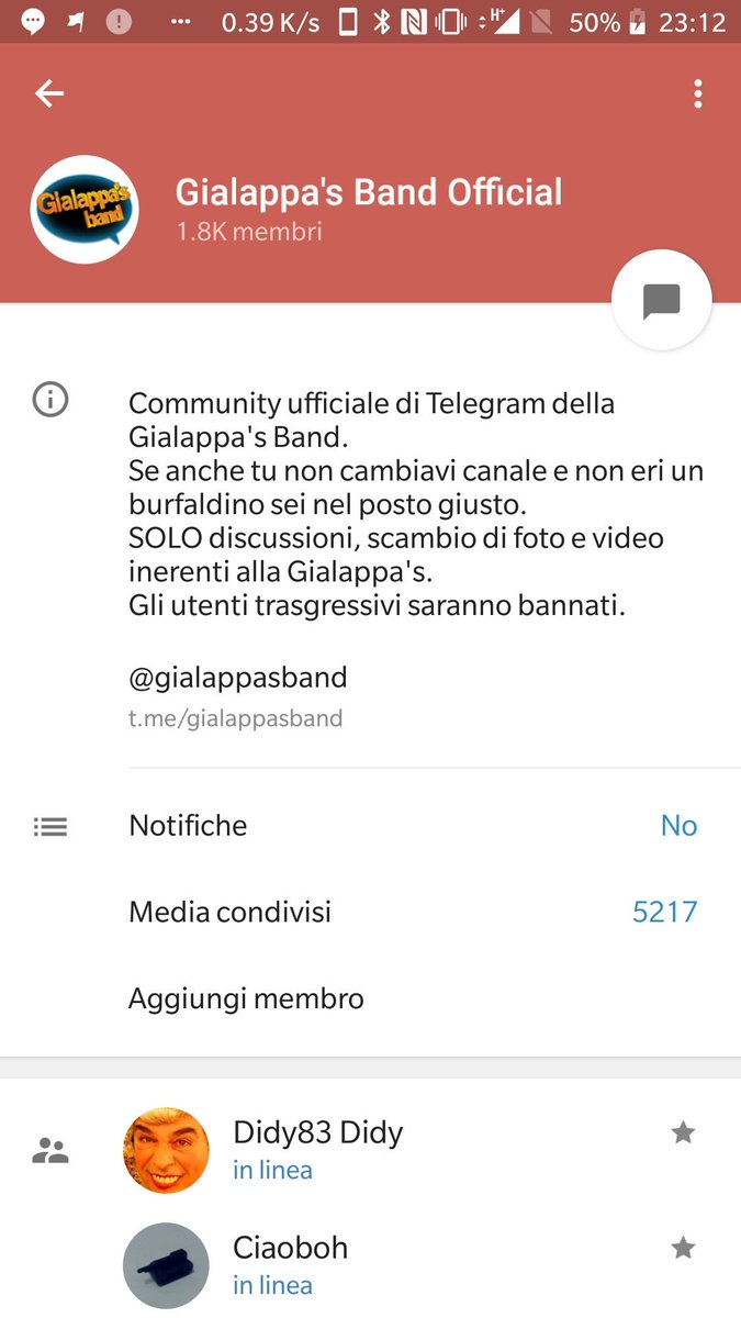 lucarallo's tweet photo. Dopo una giornata intensa (svegli da 20 ore) dedicata a #Telegram4press e #RivoluzioneTelegram 🤩 mentre mi appresto a rientrare finalmente alla base... scopro addirittura il gruppo ufficiale della @GialappasB su #Telegram: super! Entrate anche voi 😂 https://t.co/y6SOSq98rM https://t.co/4ROMpOAy2D