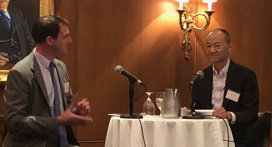 Pleased to speak with <a href="/JJMonast/">Jonas Monast</a>, Co-Director of the Center for Climate, Energy, Environment and Economics (<a href="/UNCCE3/">UNC Center for Climate, Energy, Enviro. & Econ.</a>), about energy policy at an event for <a href="/unc_law/">UNC School of Law</a> alumni in DC on Tuesday evening.