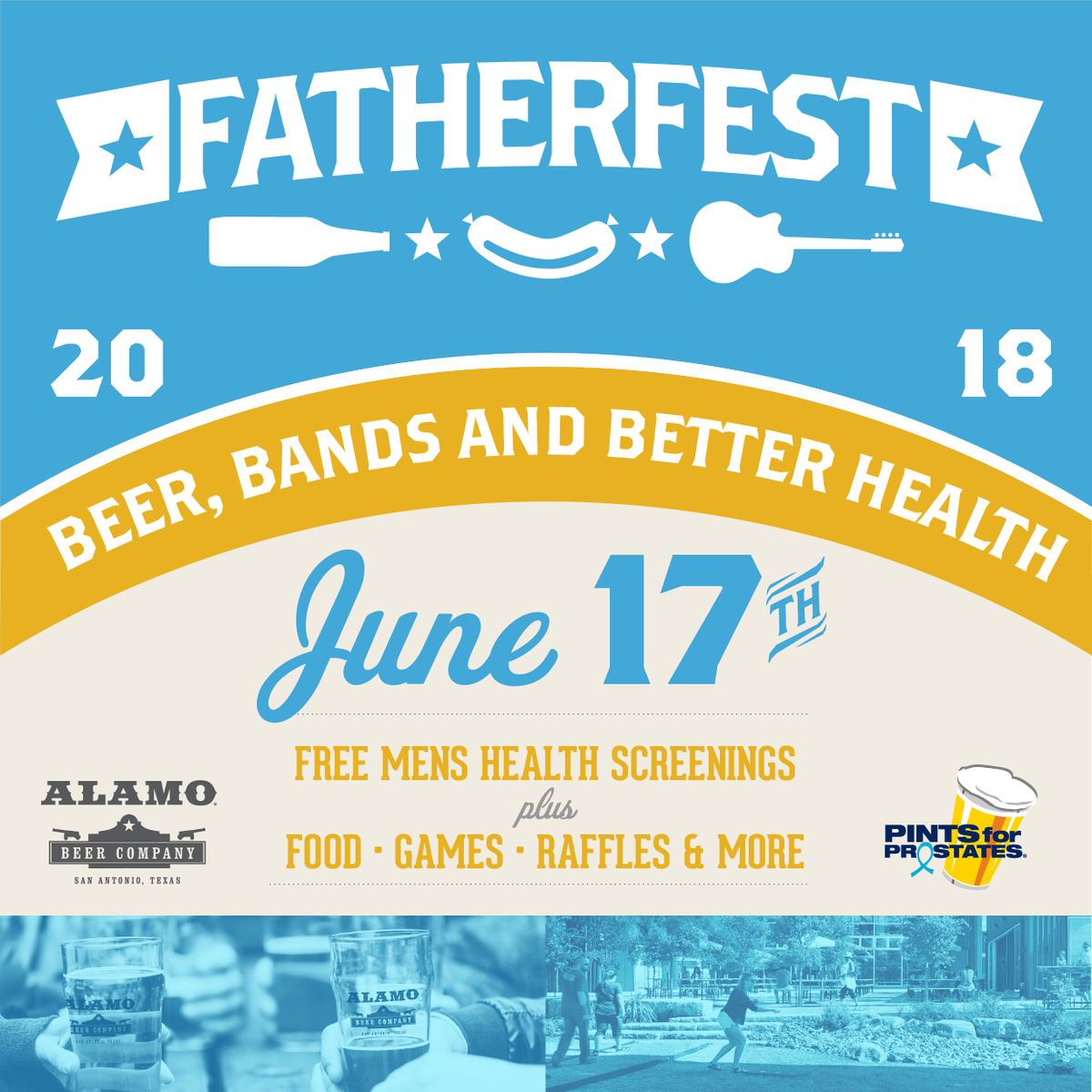 4prost8health's tweet photo. More #FatherFest Fun &amp; FREE #MensHealth &amp; #PSA testing in #SanAntonio @AlamoBeerCo with @Pints4Prostates on Sunday, June 17 12-5pm!  Happy Father's Day!! https://t.co/XZuHMZi8FO