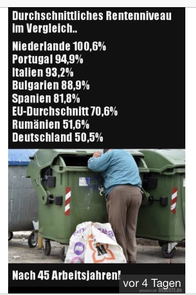 SaschaUlbrich's tweet photo. #OECDStudie aus Dez. 2017
„Deutsches #Rentenniveau ganz weit unten❗️“

Immer schön weiter @cducsubt @SPD @FDP @Die_Gruenen @dieLinke wählen❗️
IHR SCHAFFT DAS❗️

@Mundaufmachen
#AfD
#TrauDichDeutschland
#ltwby2018 https://t.co/DH7MseOMPm