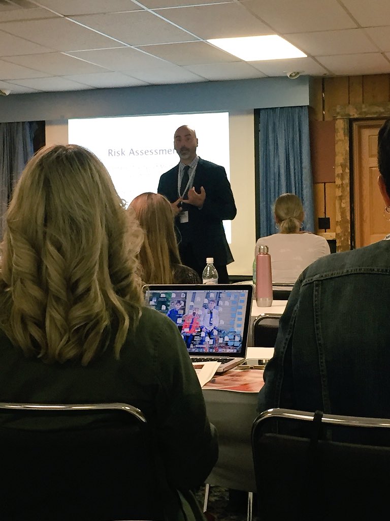 IU20TESsuper's tweet photo. Jim McDonald presenting on risk assessments and mental health at the annual PAIU conference. https://t.co/C284XRILUQ