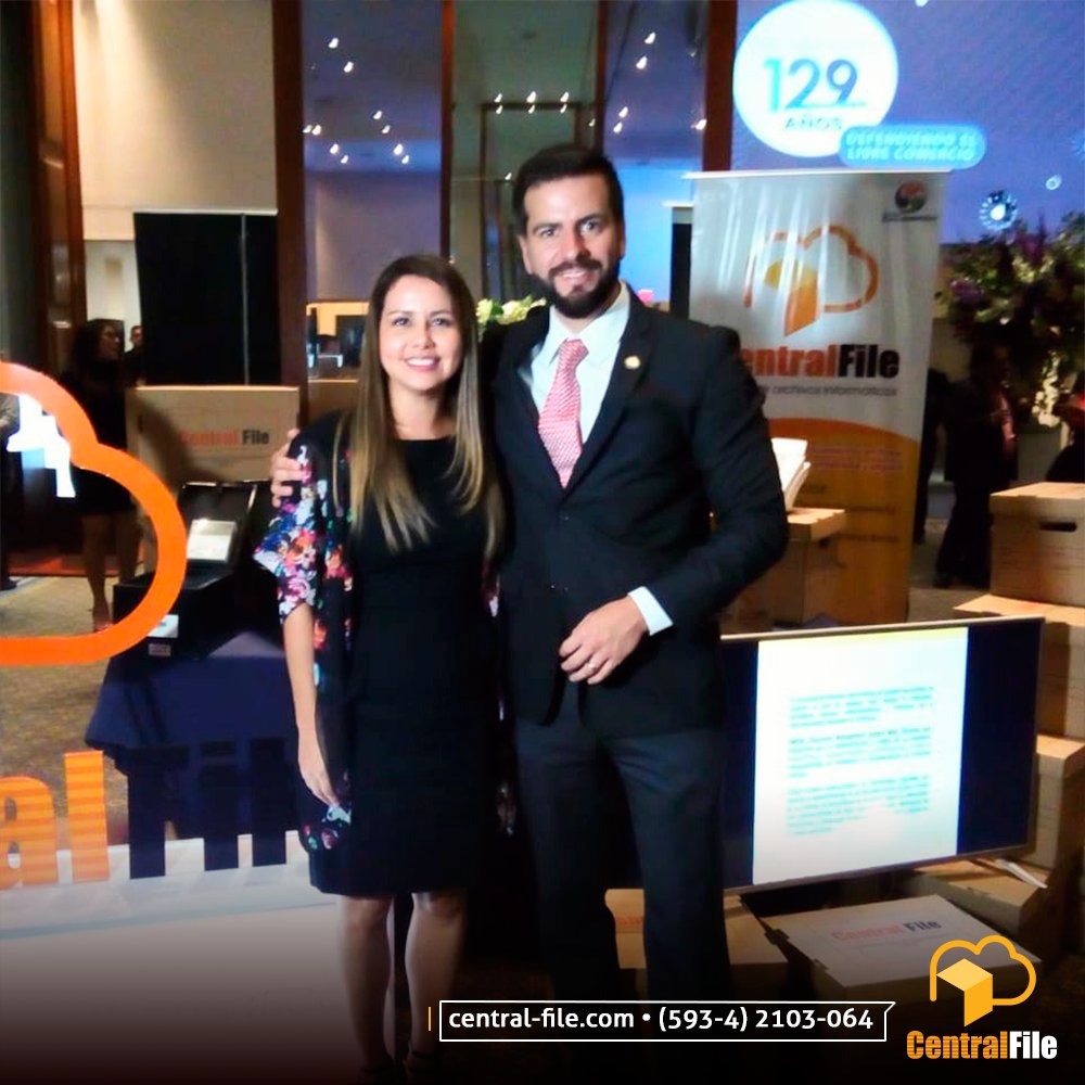 CentralFileEC's tweet photo. Estuvimos presentes en la celebración de los 129 años de la #CámaraDeComercio de #Guayaquil. Agradecemos la invitación y reconocimiento. #CentralFile #GestiónDocumental #CCG129 https://t.co/ovaSaNmNjQ