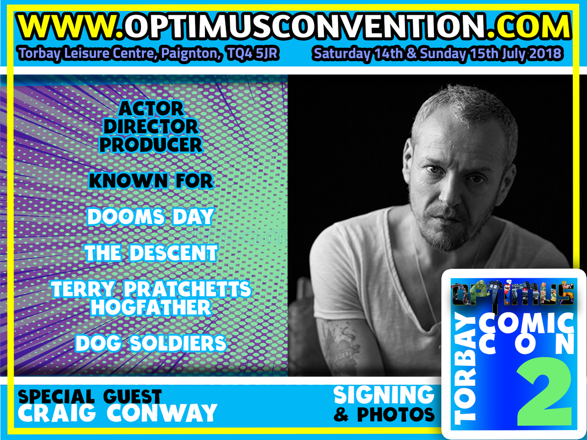 opticoncon's tweet photo. Ladies and gentlemen boys and girls we proudly present our first signer, Craig Conway. Don't miss out on asking this man, what color are your lucky pants????
#craigconway #luckypants #Torquay #fun #event https://t.co/LXhqRT6rfs
