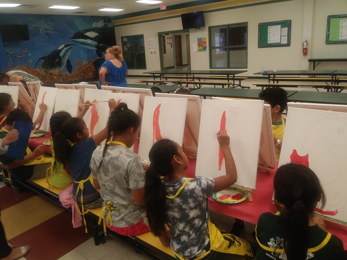 LES_ACE2018's tweet photo. Our ACE kids had a great time. #paintingparty #artfiesta https://t.co/FaipJgLQvP