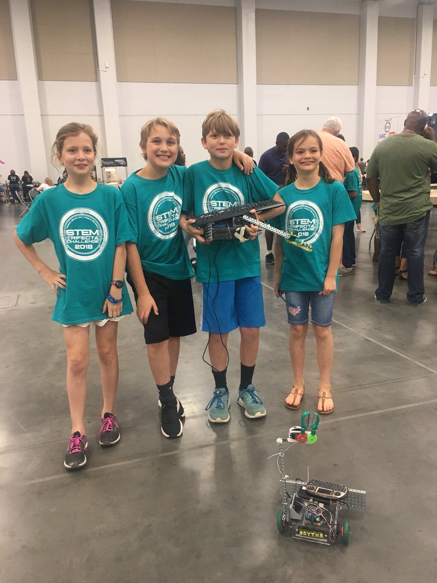 MrsKimidy's tweet photo. Thoroughgood Thalassics made it to the semi finals! What an awesome day! @cziggy1 @mmthomps @JoshRingling #VBSTEMTrifecta2018 https://t.co/eAkKriTiA2
