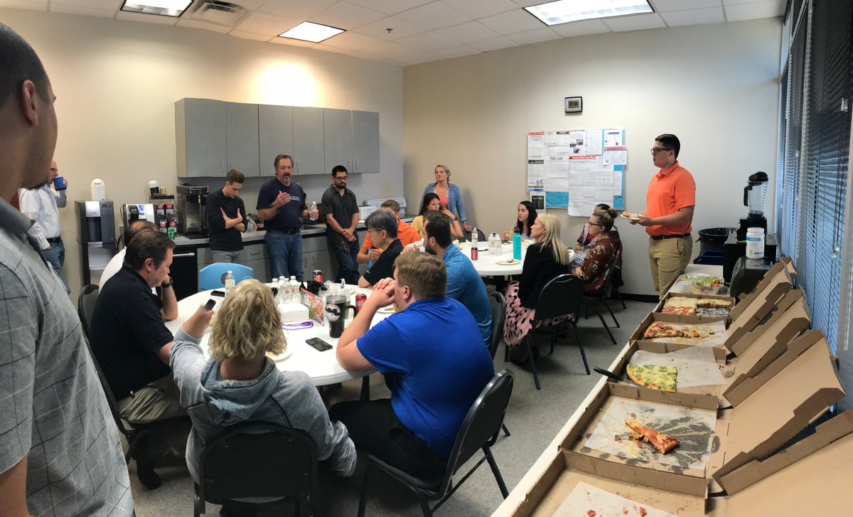 forzaERP's tweet photo. The 🎂 had to wait an extra day because we couldn't celebrate our 12 year anniversary without the patriarch himself, @mikestramaglio! #MWAFORZA #ForzaFamily https://t.co/sucimbruL9