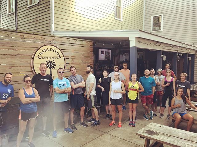 RFBCharleston's tweet photo. Awesome group last night!! Join us next week as we celebrate the departure of @vfallon19 with a barefoot run (or at least a barefoot picture)! Wednesday, 7pm at @chasbeerworks 🏃‍♂️🍻🎉 #rfbchs #runningforbrews https://t.co/aMpi55d9w5 https://t.co/v2EoqOcHRJ