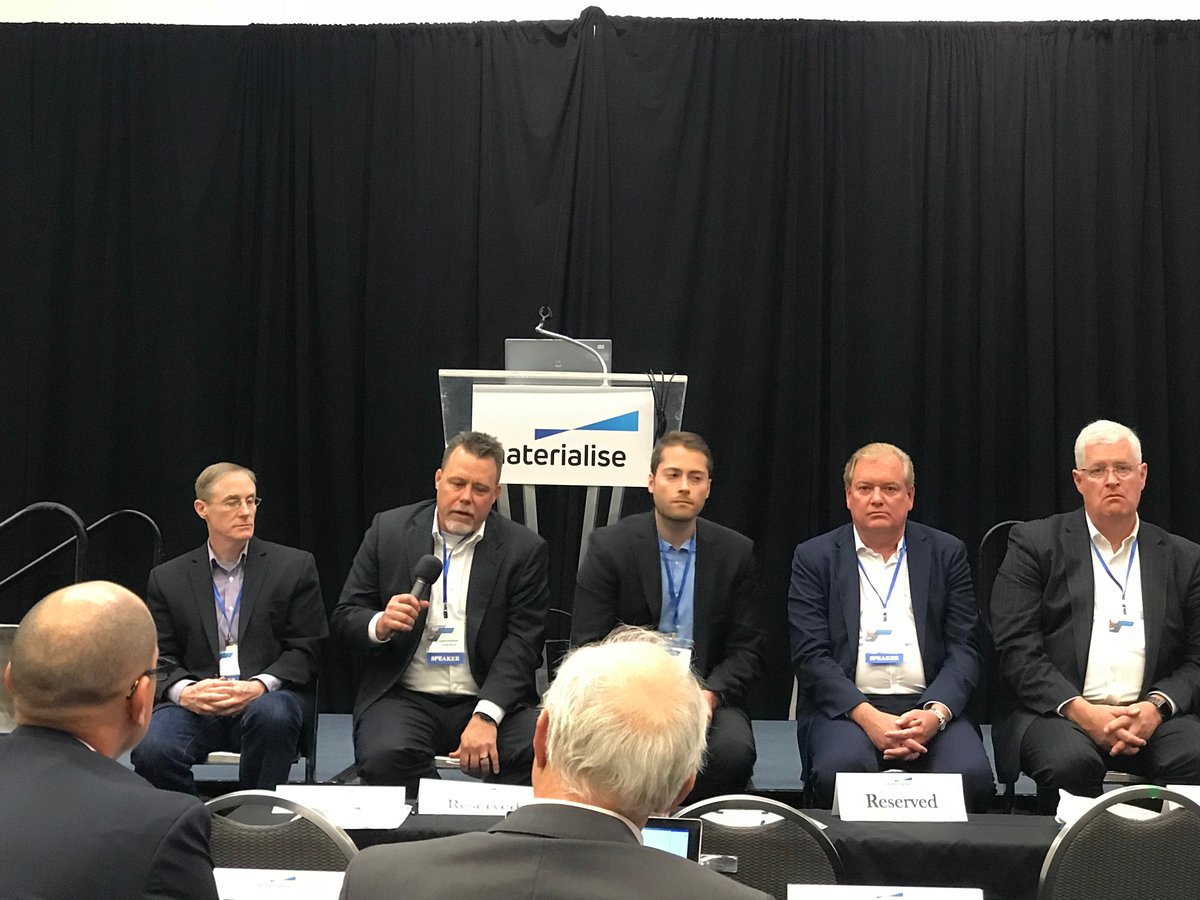 Identify3D's tweet photo. Identify3D CEO @JoeInkenbrandt discusses the difference between subtractive and additive manufacturing IP, and how to secure the digital supply chain at #MaterialiseExperience @MaterialiseNV #IP #Industry40 https://t.co/qhXyj9XuiJ