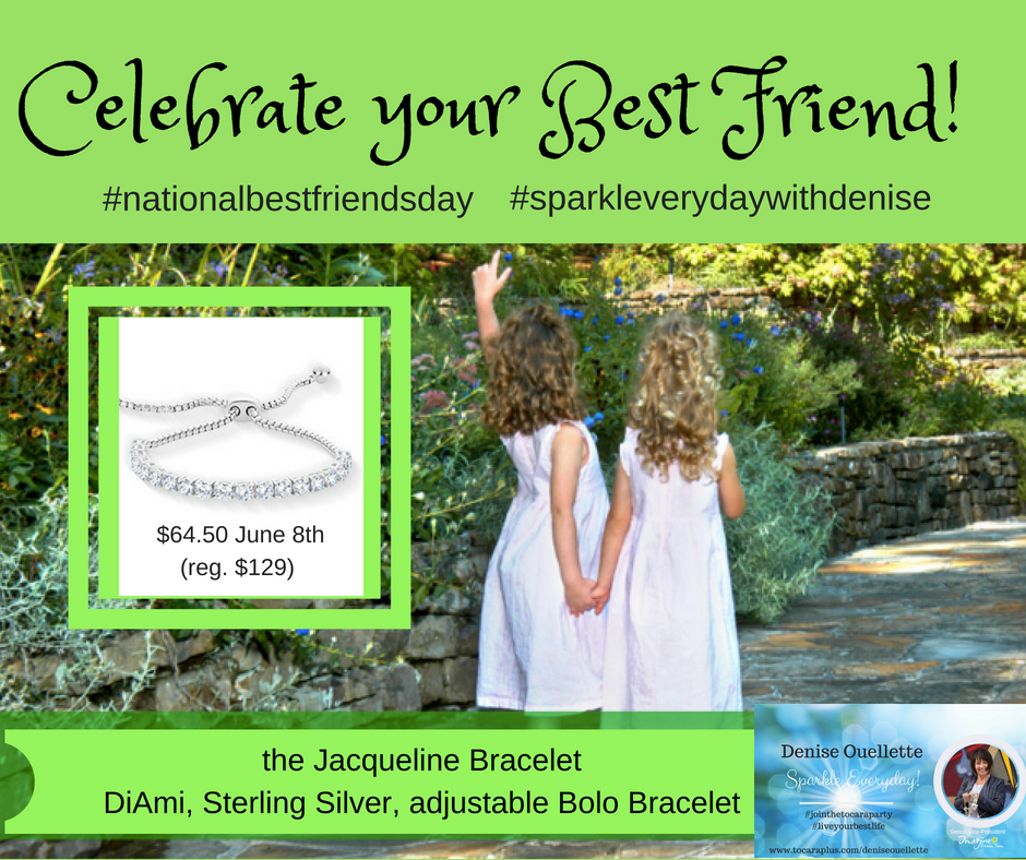 OuelletteDenise's tweet photo. Celebrate "National Best Friends Day" with the Tocara Sterling Silver Diami Jacqueline Bracelet. Get TWO for the price of ONE! June 8th only! https://t.co/2voMeVtfE8
#tocara #bestfriendsday #sterlingsilver #diami https://t.co/EFPgK5altt