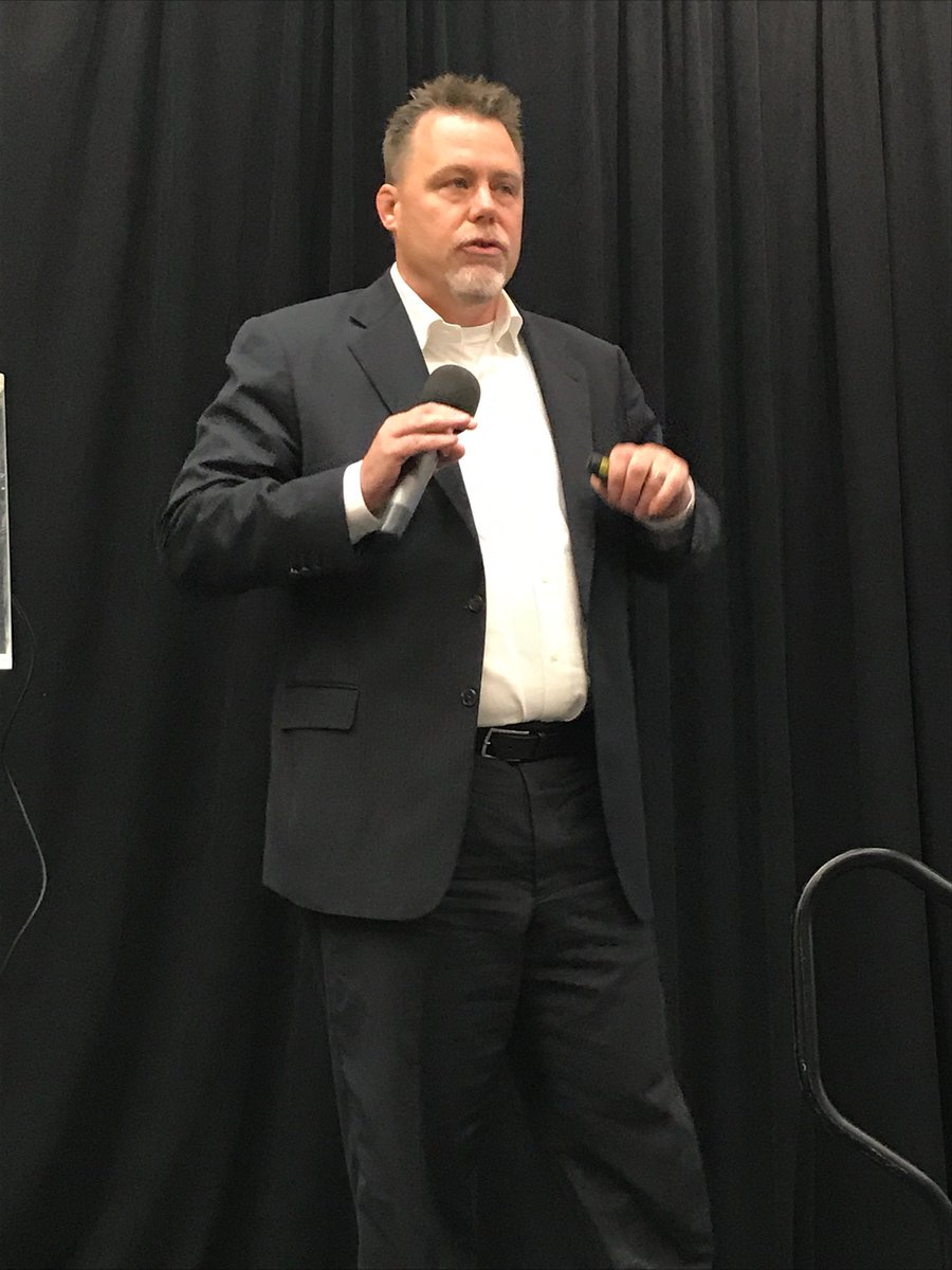 MaterialiseNV's tweet photo. Joe Inkenbrandt, CEO of @Identify3D talks about a new approach to protecting your assets and manufacturing processes in modern digital supply chain. #MaterialiseExperience https://t.co/GK3ANLo9gO