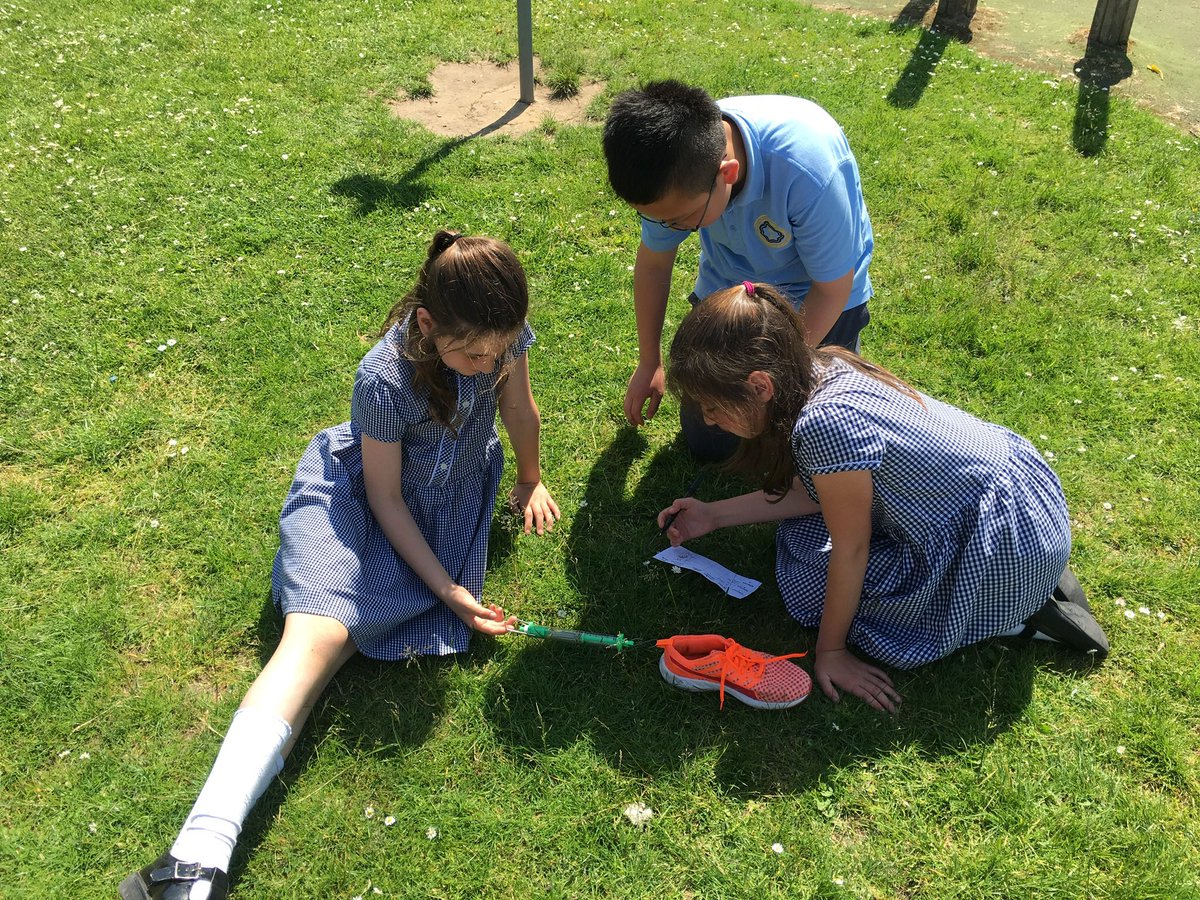 TeamFiveStBs's tweet photo. Investigating how much force is needed to move a shoe across different surfaces. https://t.co/Tlq4R5rO0P