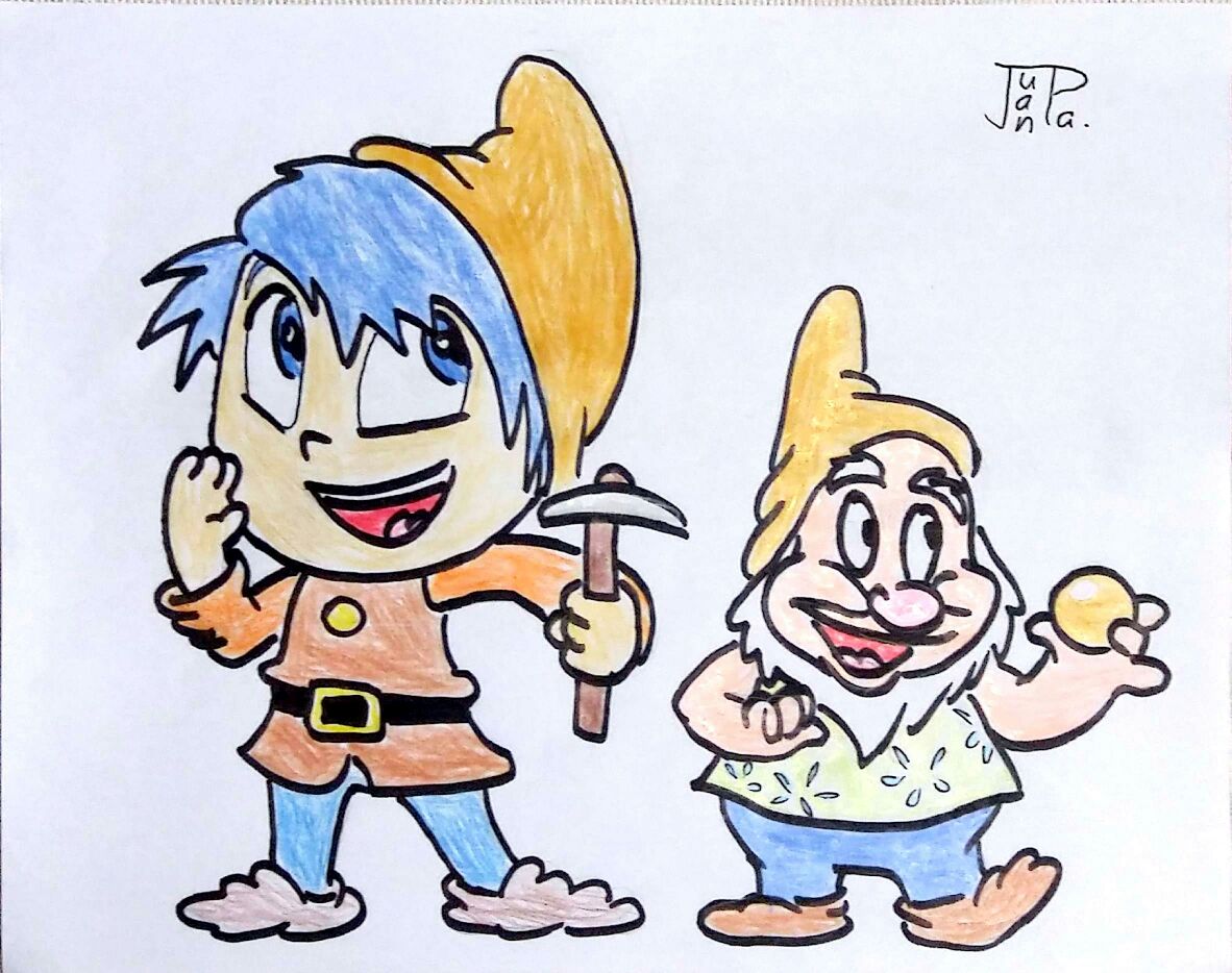 JuanpaDraws's tweet photo. He aquí unos dibujos que hice en 2017 sobre los personajes de #IntensaMente y #Los7Enanos cambiando las vestimentas. #Alegría @CriCriVoz #HappyDwarf #GrumpyDwarf @COLMENERO32 #Deaagrado @GueraUgalde #SneezyDwarf #Temor @MoisesIvanMora #BashfulDwarf https://t.co/z6i0E4inmb