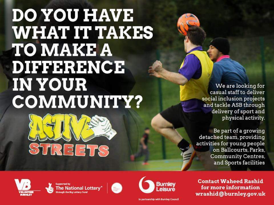 #Burnley #volunteer #sports #YOUTH #personaldevelopment