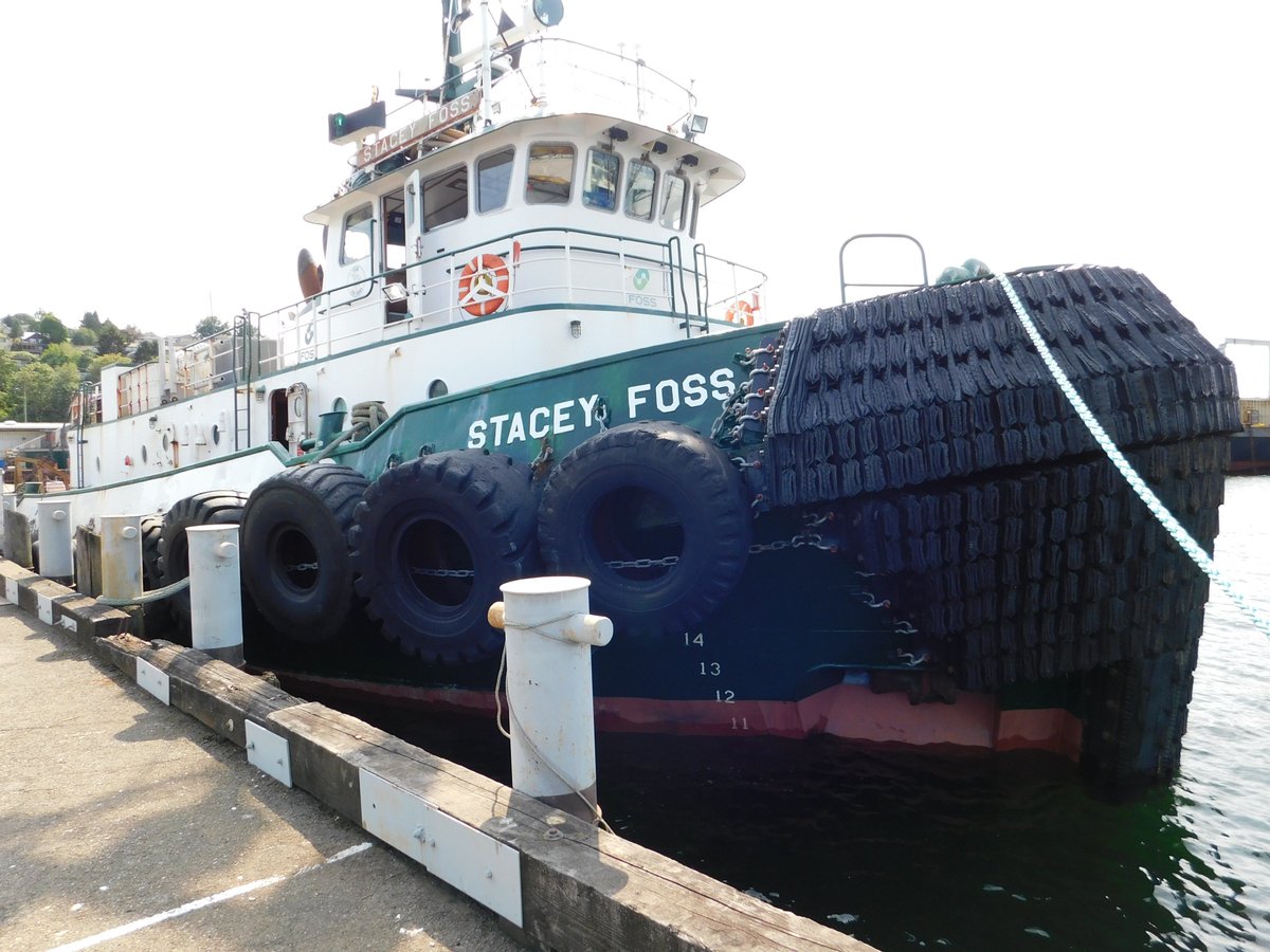 FossMaritime's tweet photo. The reliable Stacey Foss is getting some finishing touches at our Seattle Shipyard as she prepares to head north for another season supporting the Red Dog mine in Alaska #iamfoss #reddogmine https://t.co/OxEmJL9wsc