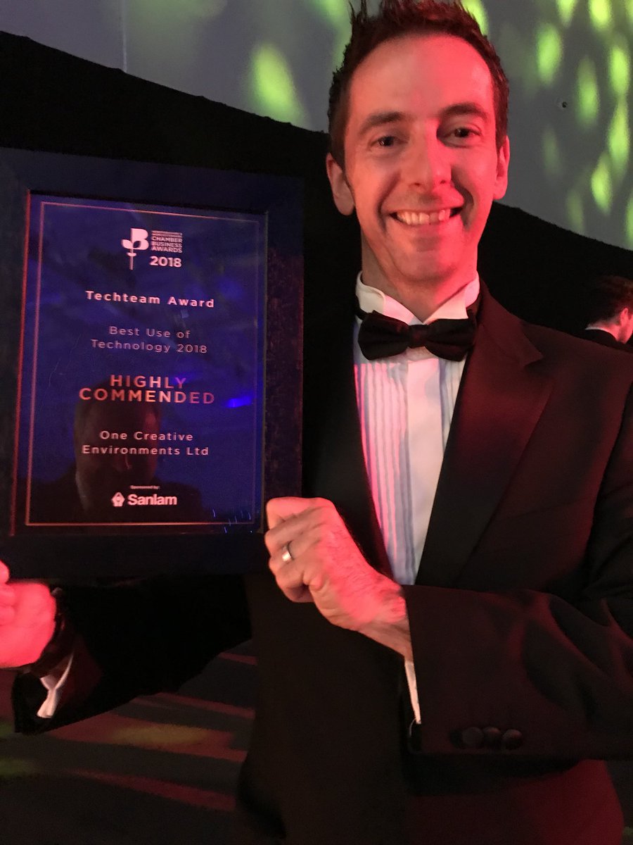 ONEltd_Jason's tweet photo. Winner!  Best use of technology 2018: highly commended - thank you #hwawards for recognising our #BIM related innovation and achievements https://t.co/E7T6kOZFRq
