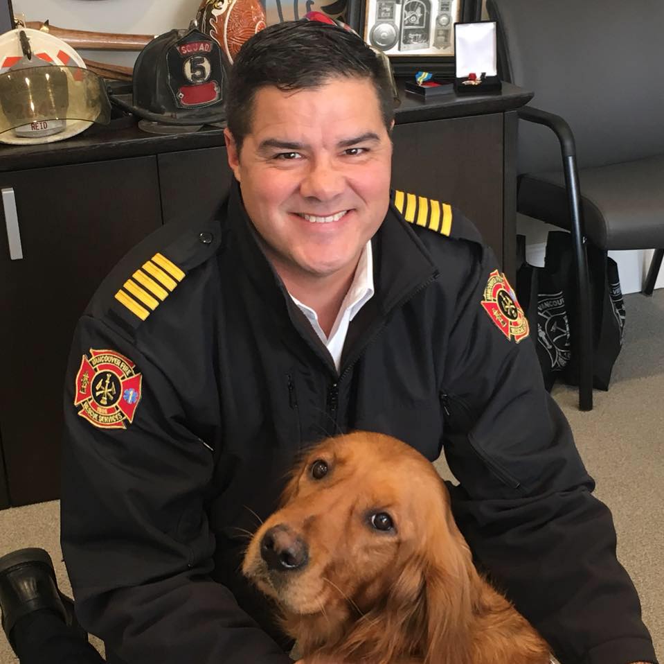 Lola (our #GoldenRetriever #TherapyDog) is done training & ready for full duty! This #TraumaDog is part of our #MentalHealth team, taking care of our #firefighters! The newest @VanFireRescue member will be introduced to media at #VFRS Fire Hall 1 on Monday, June 11, at 11 am.