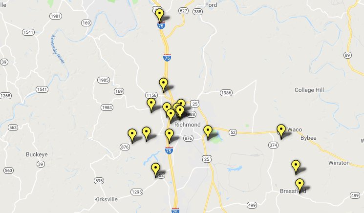 Richmond Register On Twitter Interactive Garage Sale Map Plan