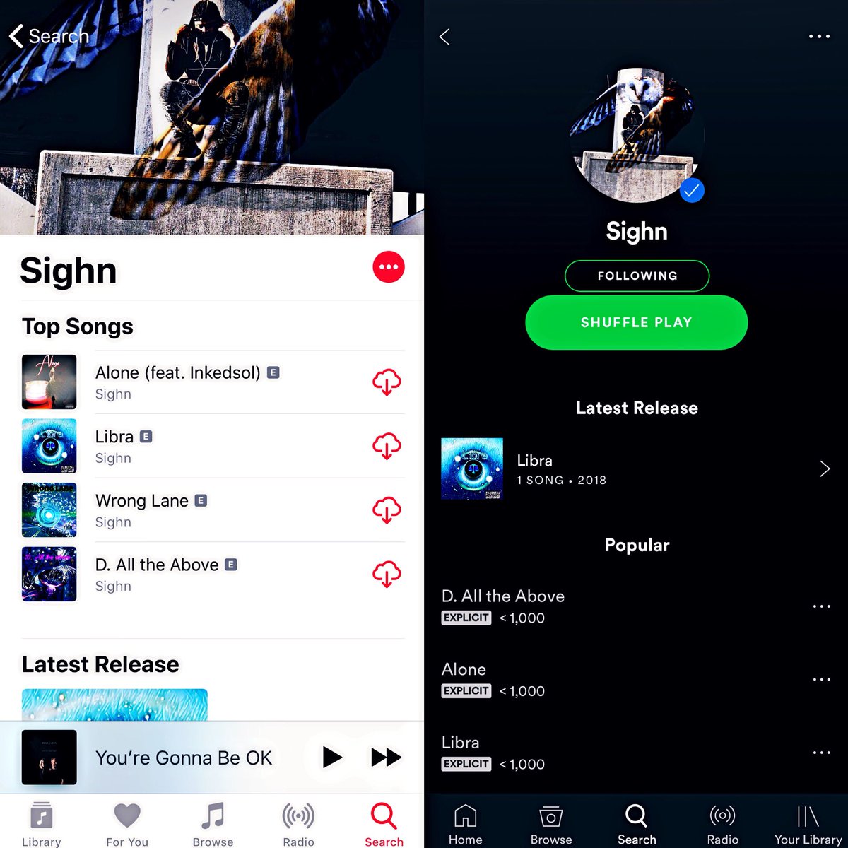sighnmusic's tweet photo. Vibe out to some 🔥, “The Love” dropping soon 🙌🏽♥️ #itunes #spotify #Sighn #outofthefold #newmusic #artist #songwriter #lyrics #playlist #applemusic #stream #alternative #rnb #producer #soundcloud #vibes #mood #add #library #libra https://t.co/Dw57hQaZok