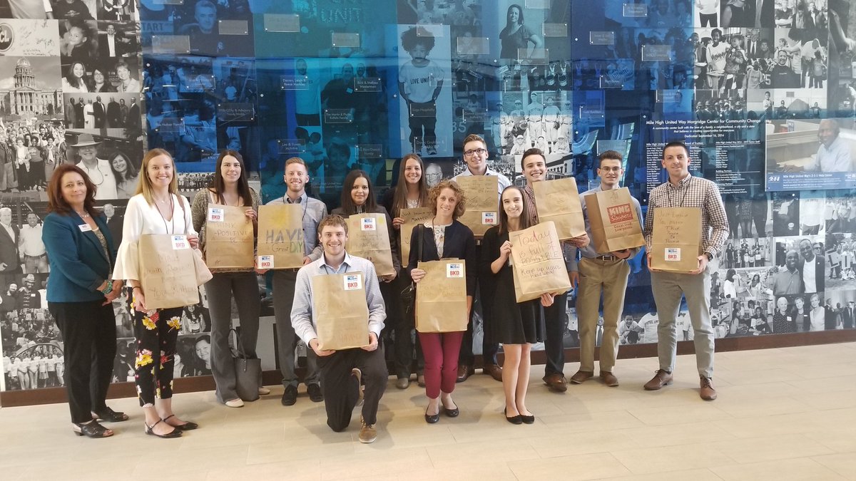 ChristineFelke's tweet photo. Had a great tour/visit at @UnitedWayDenver as part of our #BKDslp. Thanks to the the great MHUW for educating us on services they provide to our community. #BKDFoundation @BKDCareers https://t.co/fuseG02gjs