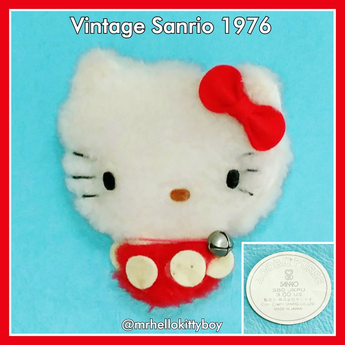 MrHelloKittyBoy's tweet photo. π»πππ #TBT Vintage 1976 #Sanrio #HelloKitty "ZOOBIE PURSE" Fuzzy Stuffed Animal Coin Purse. From My Vintage Sanrio Collection I purchased in very early 80's #VintageSanrio #VintageHelloKitty #SanrioJapan #sanriocollection #hellokittycollector #hellokittycollection https://t.co/P6I8tYHgE2