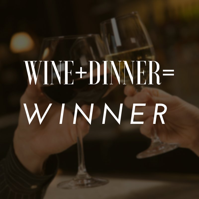 We'll make you a winner. Seriously though....  see you tonight! #Winning #Wine #Dinner
