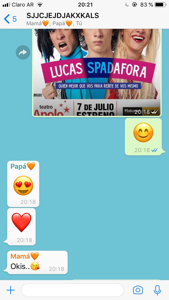 SpadaforraC's tweet image. AAAAAAAAAAA @LucasSpadafora
Fue más fácil de lo que pensé 
ME ESTOY MURIENDOMAKDXKWKCJNDCN