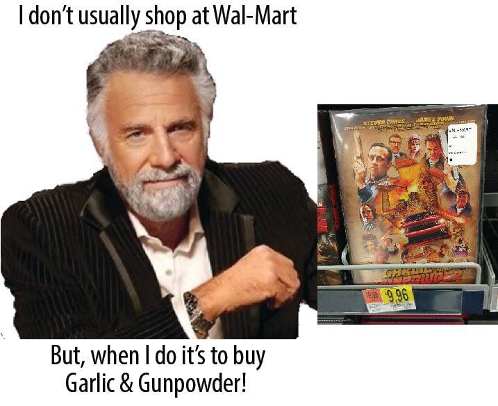 HarrisonSmith85's tweet photo. Friends of mine have been texting pics of them buying @GarlicGunpowder at @Walmart across the country. This one was appreciated by a friend with some Photoshop work: https://t.co/8UeTKydCz1