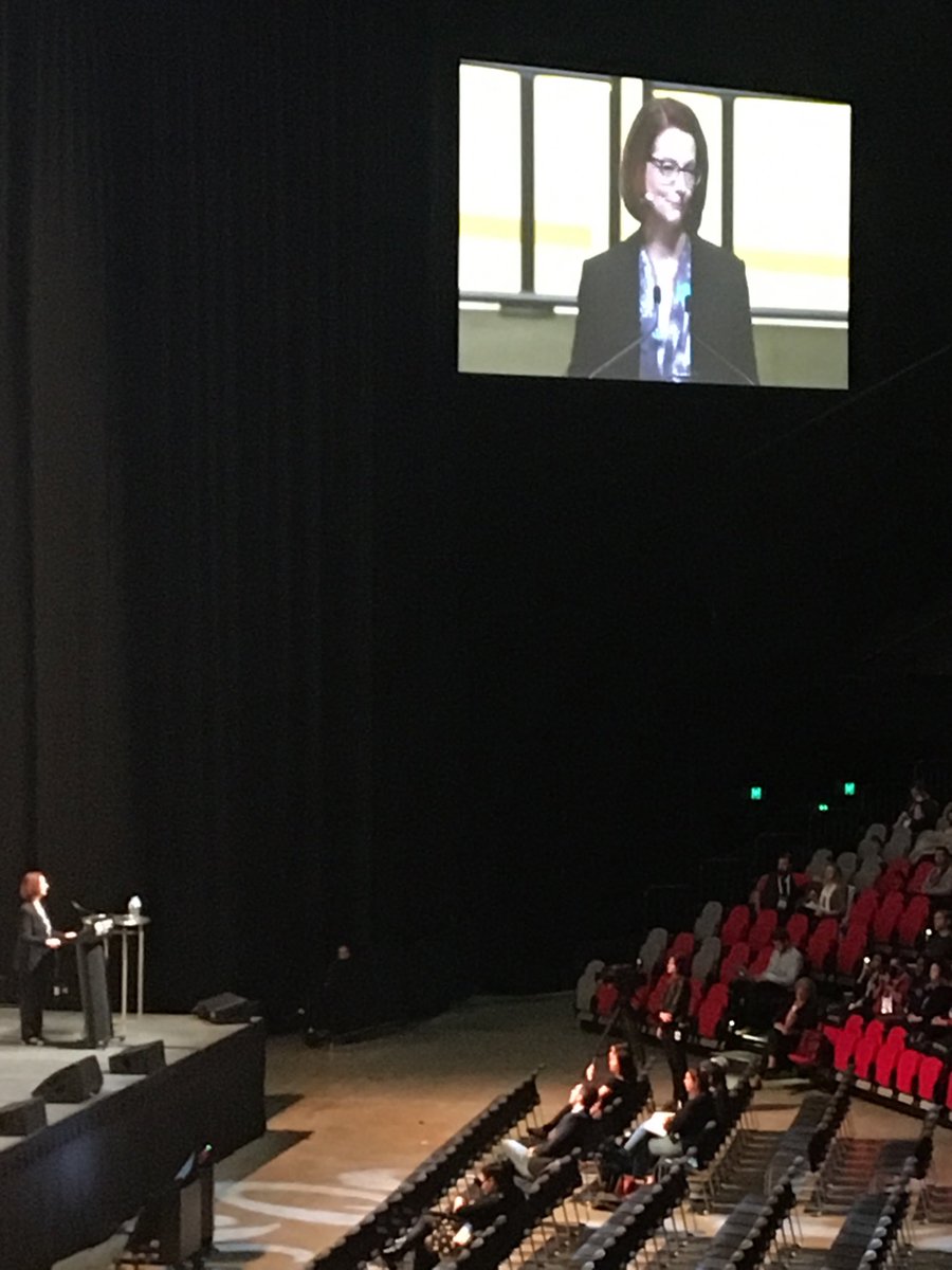 The engineer of needs-based education funding in Australia, Julia Gillard, brings EduTECH participants up to speed.