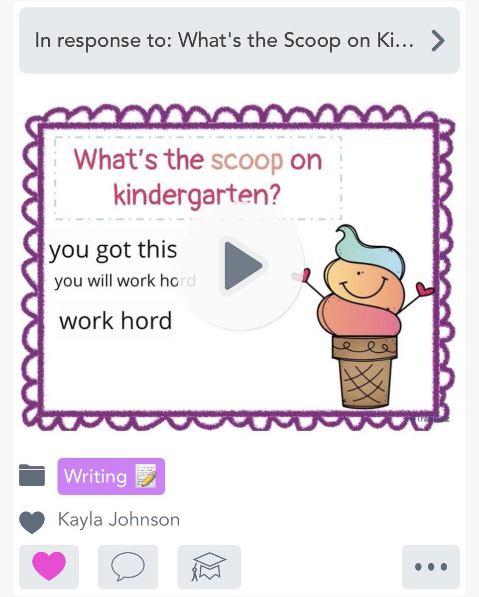 _kayla_johnson1's tweet photo. The scoop on kindergarten, according to kindergarteners. #yougotthis #youwillworkhard #read #bekind #bearockstar 🌟#NHCSchat #pvttchat https://t.co/2FmXBDbsm3