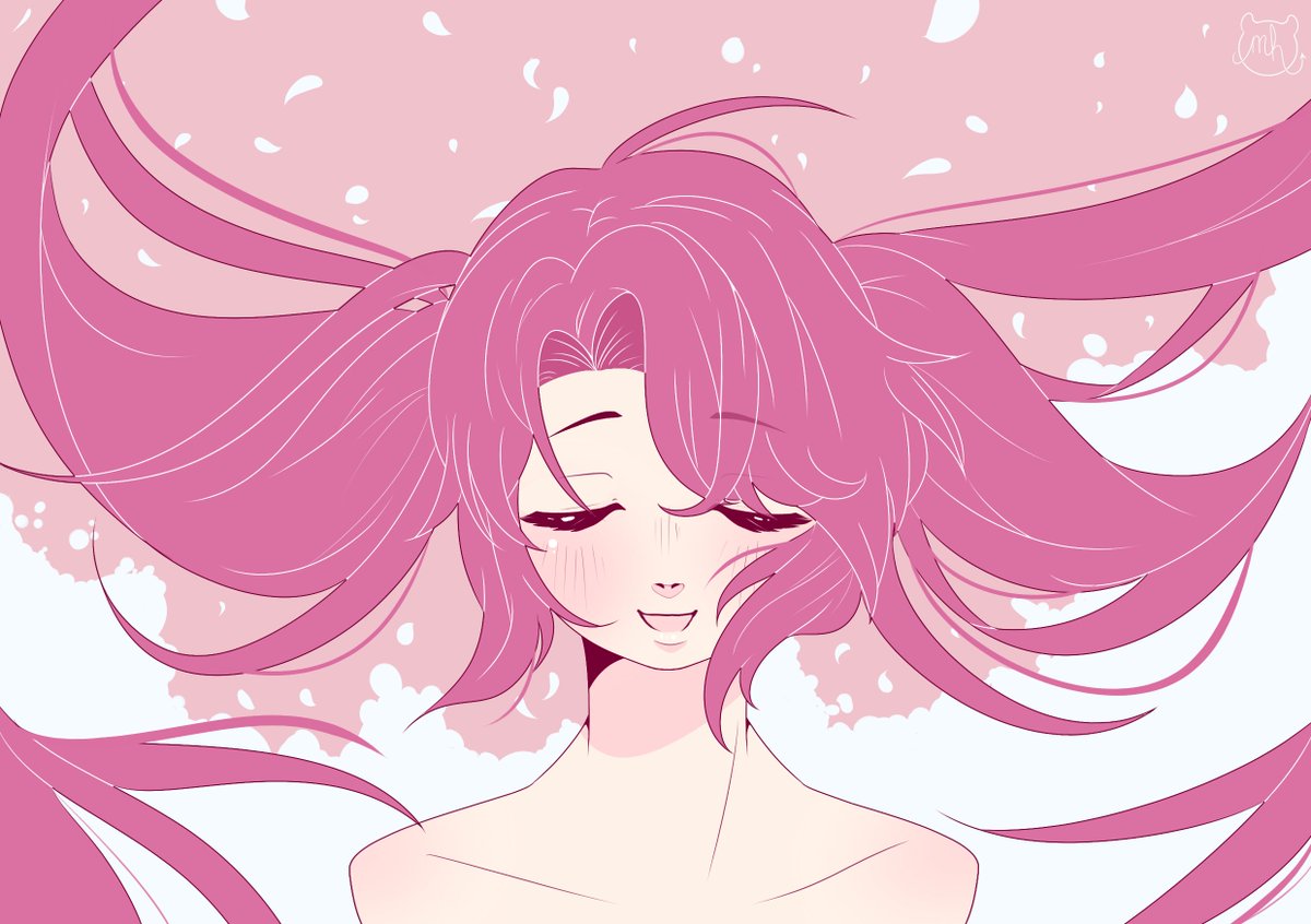 Meguh On Twitter Original Pink Anime