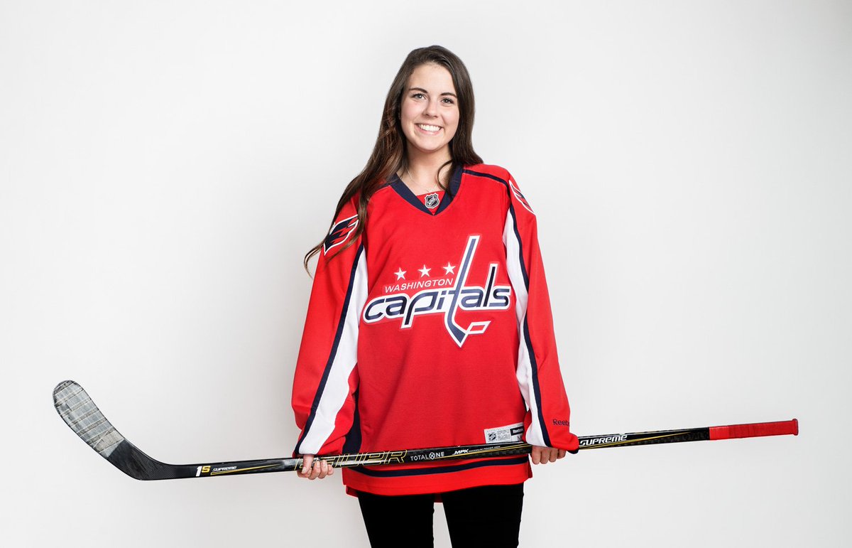 SmithSchool's tweet photo. We’ll be cheering for the home team tonight along with Smith student and Capitals marketing intern Erica Sandidge. Go Caps! #InAllCaps #Capitals #StanleyCup https://t.co/R5zUcvYZwt