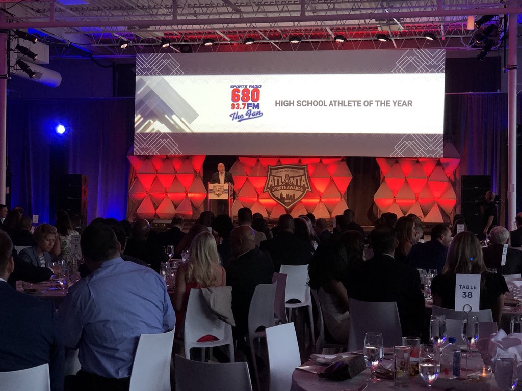 ETAHQ's tweet photo. Congrats, @Trevorlawrencee for being named High School Athlete of the Year presented by @680TheFan! @CHSHurricaneFB #AtlSportsAwards https://t.co/wvn5T2oBbs
